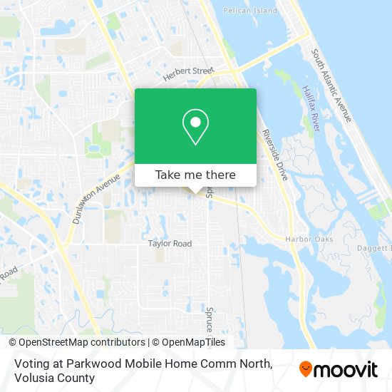 Voting at Parkwood Mobile Home Comm North map