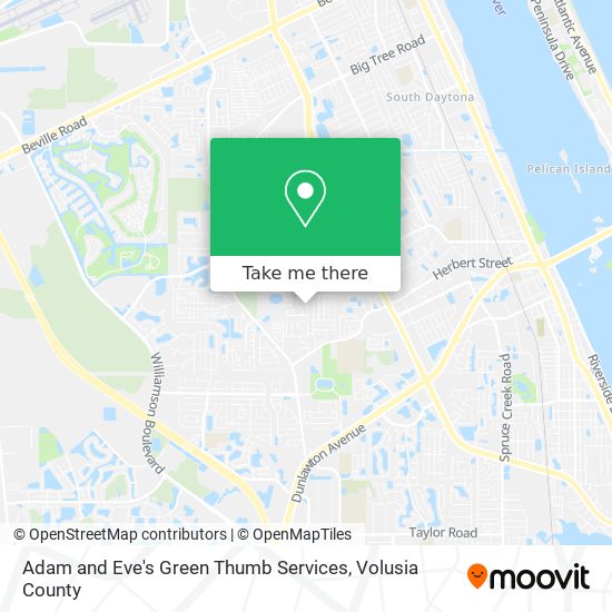 Adam and Eve's Green Thumb Services map
