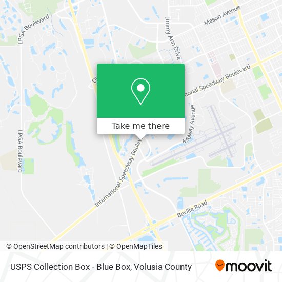 USPS Collection Box - Blue Box map