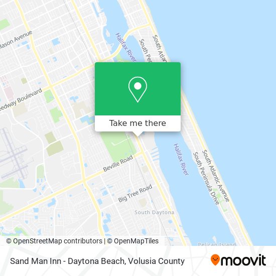 Sand Man Inn - Daytona Beach map