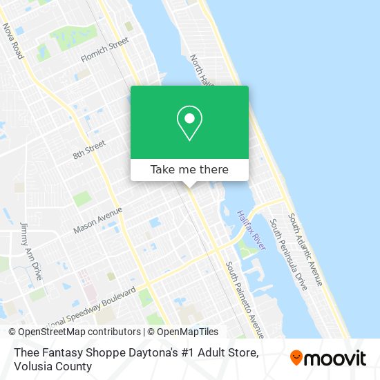 Mapa de Thee Fantasy Shoppe Daytona's #1 Adult Store