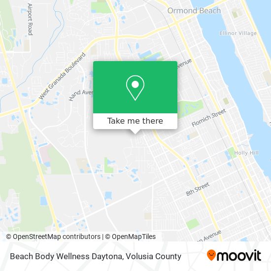 Beach Body Wellness Daytona map