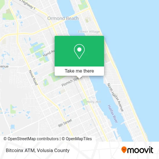 Bitcoinx ATM map