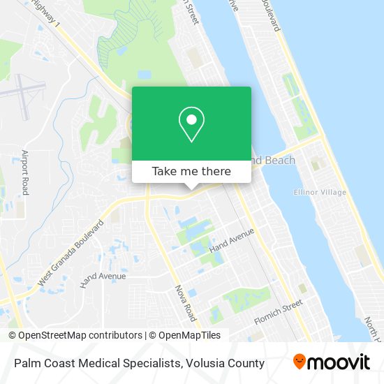 Palm Coast Medical Specialists map