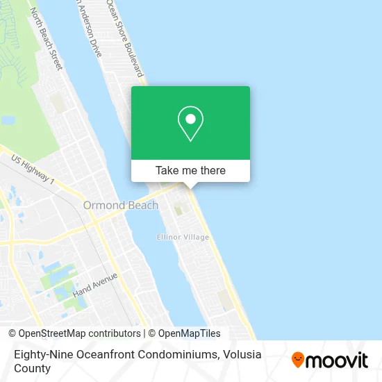 Eighty-Nine Oceanfront Condominiums map