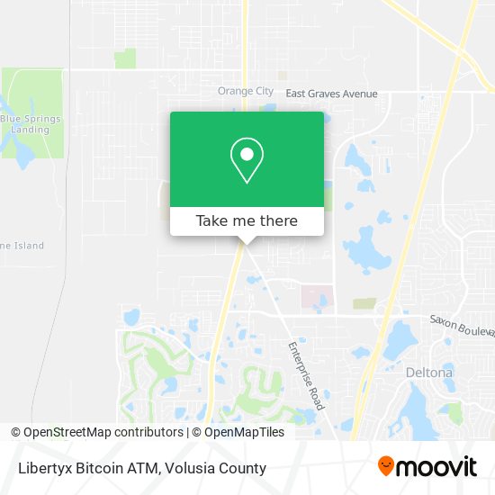 Mapa de Libertyx Bitcoin ATM