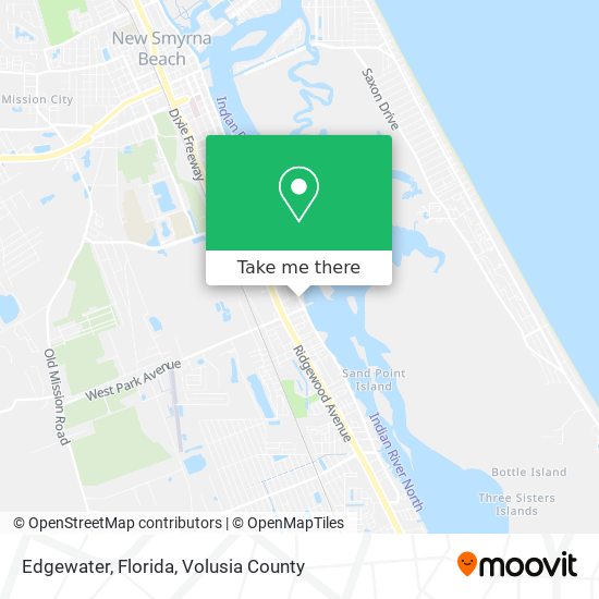 Edgewater, Florida map