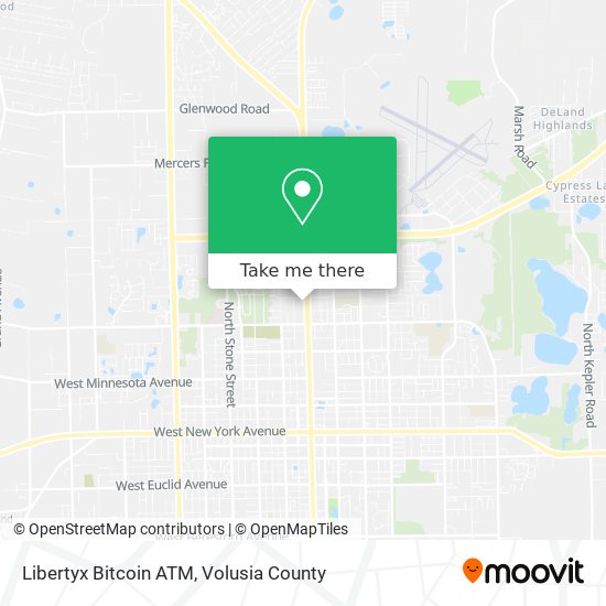 Mapa de Libertyx Bitcoin ATM