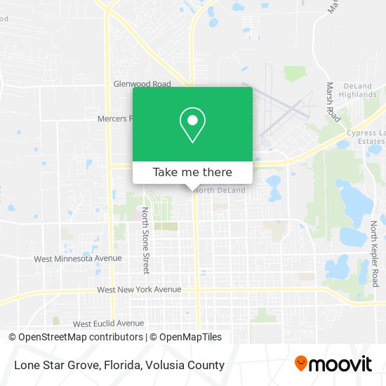 Lone Star Grove, Florida map