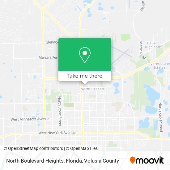 North Boulevard Heights, Florida map
