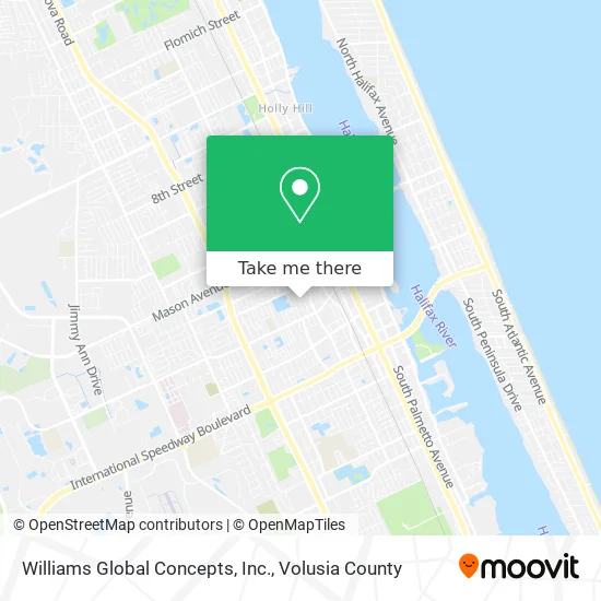 Williams Global Concepts, Inc. map