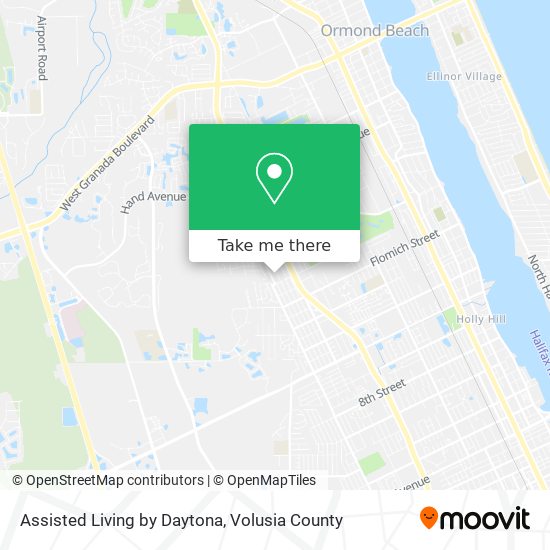 Assisted Living by Daytona map