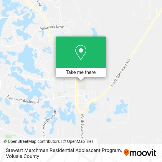 Stewart Marchman Residential Adolescent Program map