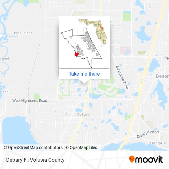 Mapa de Debary Fl