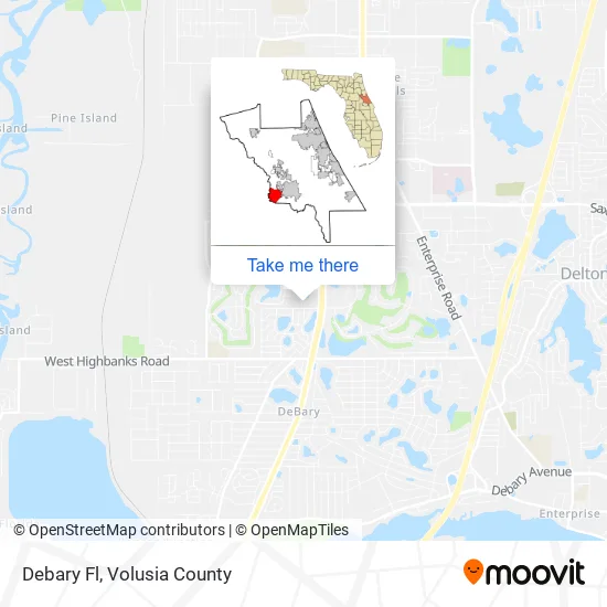 Debary Fl map