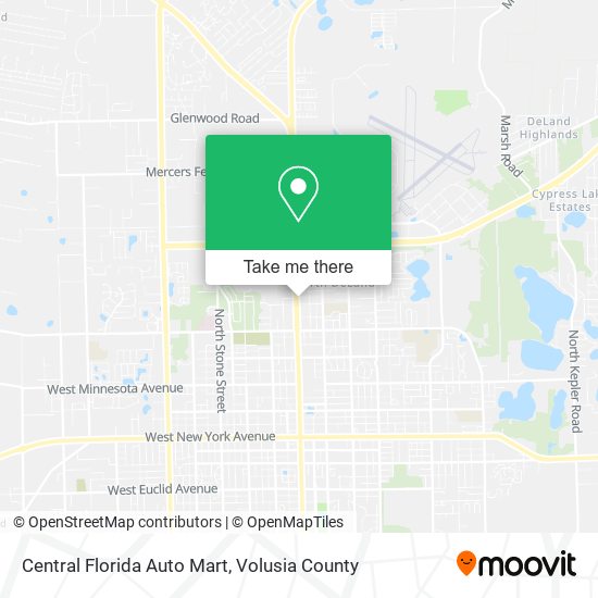 Mapa de Central Florida Auto Mart