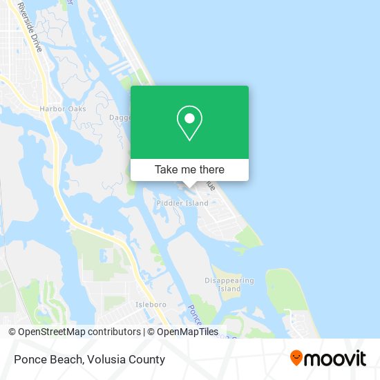 Ponce Beach map