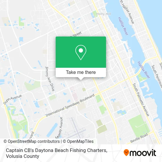 Captain CB's Daytona Beach Fishing Charters map