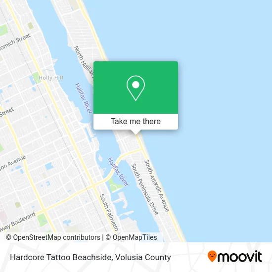 Hardcore Tattoo Beachside map