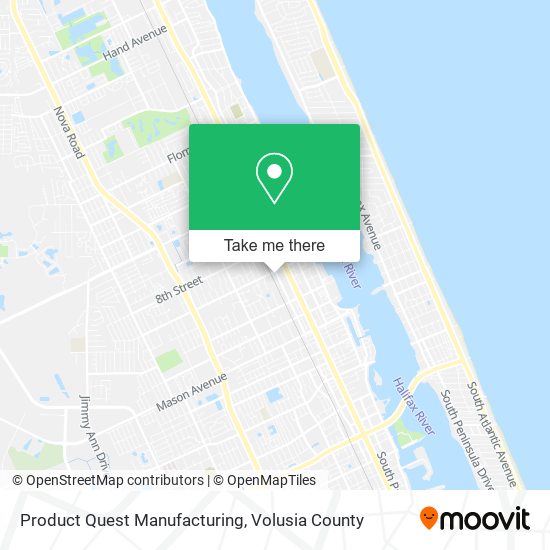 Product Quest Manufacturing map