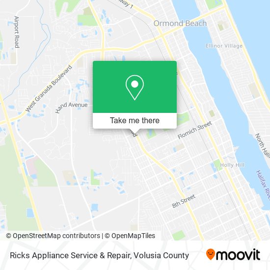 Ricks Appliance Service & Repair map