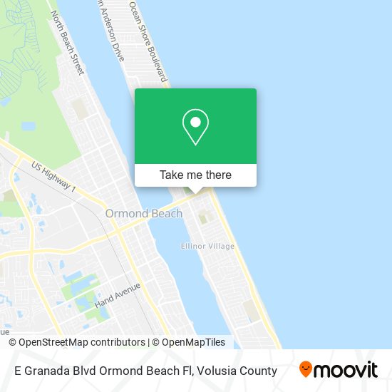 E Granada Blvd Ormond Beach Fl map