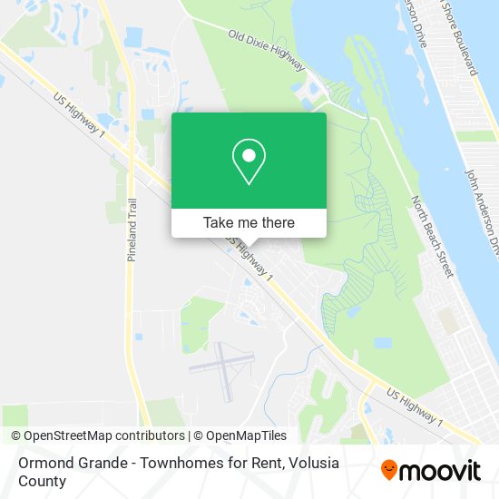 Mapa de Ormond Grande - Townhomes for Rent