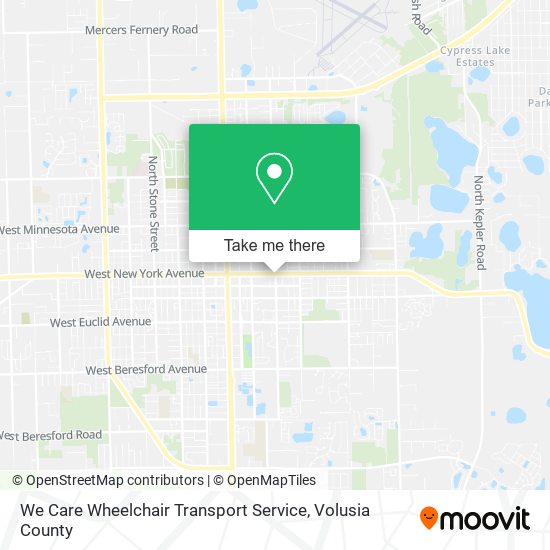 We Care Wheelchair Transport Service map