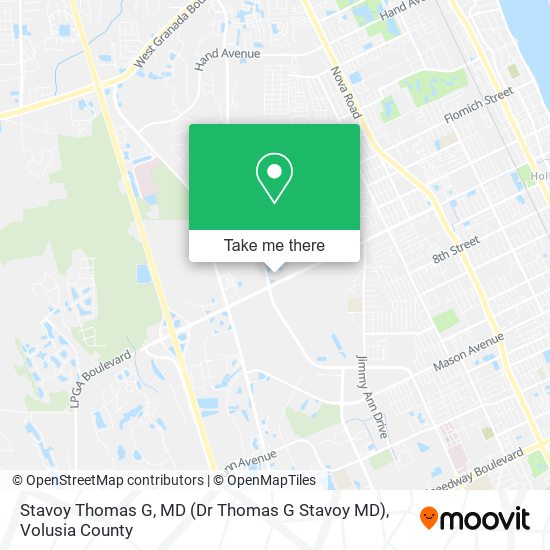 Mapa de Stavoy Thomas G, MD (Dr Thomas G Stavoy MD)