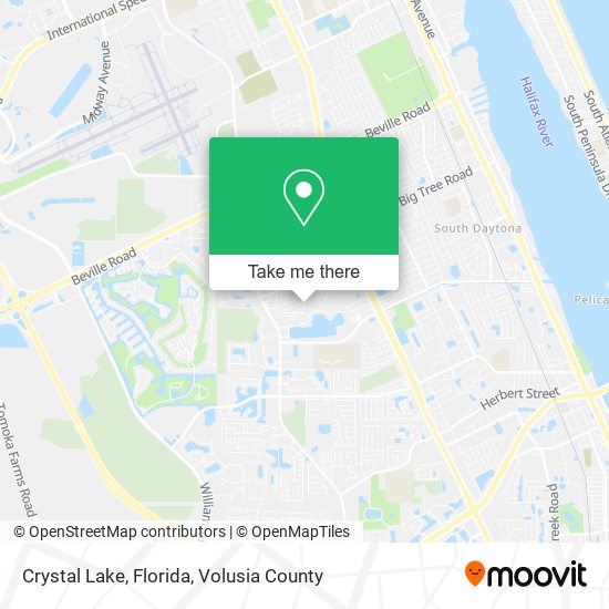 Crystal Lake, Florida map