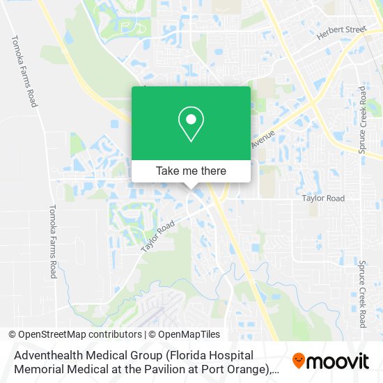 Adventhealth Medical Group (Florida Hospital Memorial Medical at the Pavilion at Port Orange) map