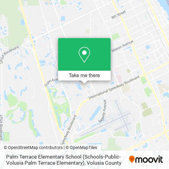 Mapa de Palm Terrace Elementary School (Schools-Public-Volusia Palm Terrace Elementary)