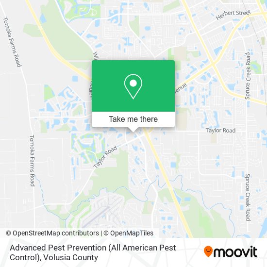 Mapa de Advanced Pest Prevention (All American Pest Control)