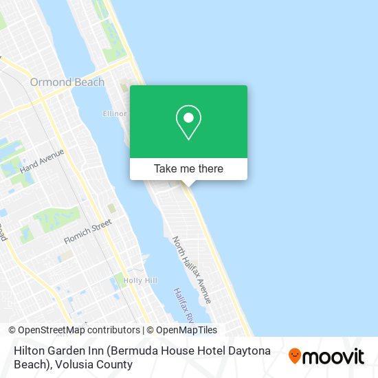 Mapa de Hilton Garden Inn (Bermuda House Hotel Daytona Beach)