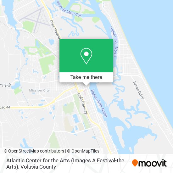 Mapa de Atlantic Center for the Arts (Images A Festival-the Arts)