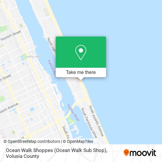 Mapa de Ocean Walk Shoppes (Ocean Walk Sub Shop)