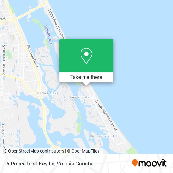 Mapa de 5 Ponce Inlet Key Ln