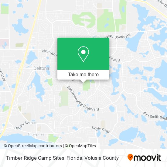 Timber Ridge Camp Sites, Florida map