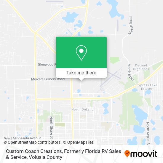 Custom Coach Creations, Formerly Florida RV Sales & Service map