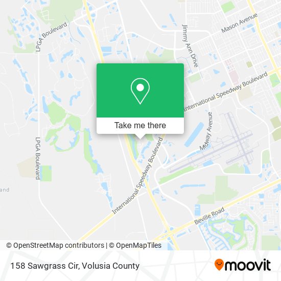 Mapa de 158 Sawgrass Cir