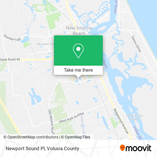 Newport Sound Pl map