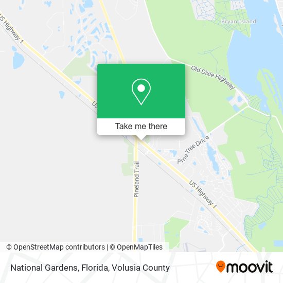 National Gardens, Florida map