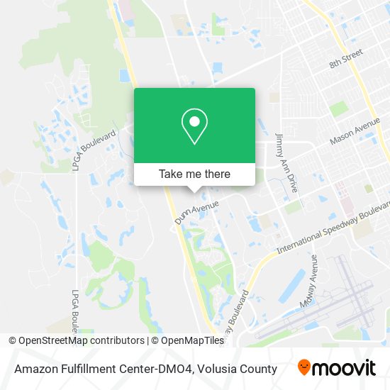 Amazon Fulfillment Center-DMO4 map