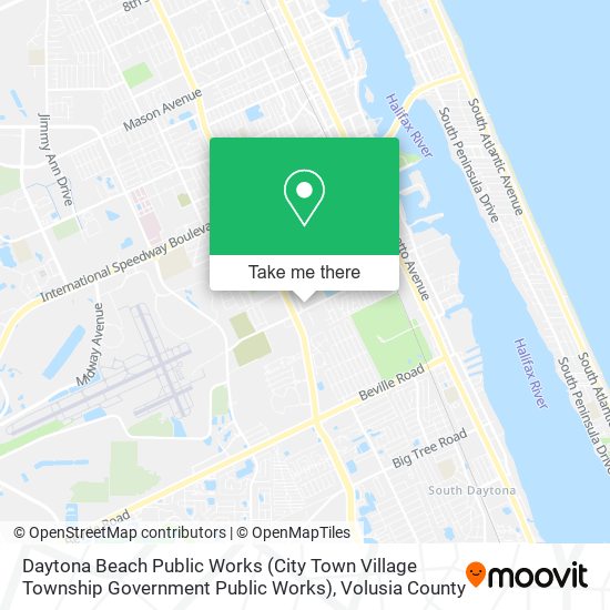 Daytona Beach Public Works (City Town Village Township Government Public Works) map