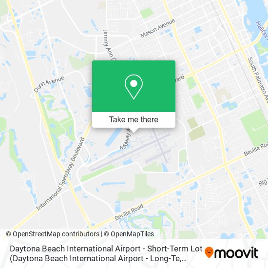 Mapa de Daytona Beach International Airport - Short-Term Lot