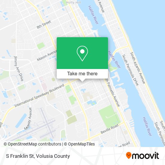 S Franklin St map