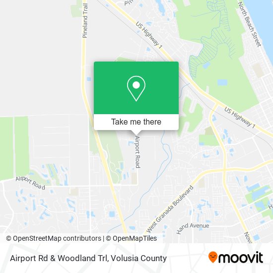 Mapa de Airport Rd & Woodland Trl