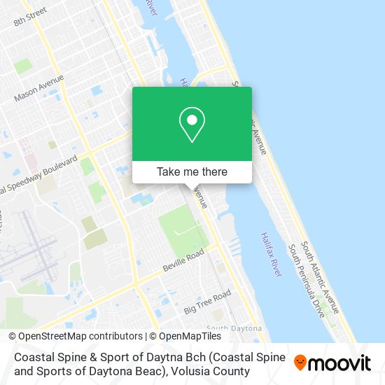 Coastal Spine & Sport of Daytna Bch (Coastal Spine and Sports of Daytona Beac) map