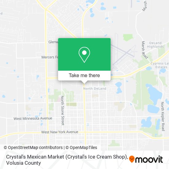 Mapa de Crystal's Mexican Market (Crystal's Ice Cream Shop)