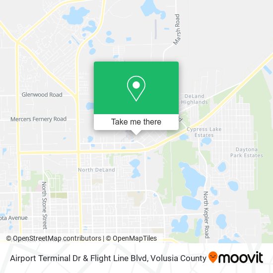 Mapa de Airport Terminal Dr & Flight Line Blvd